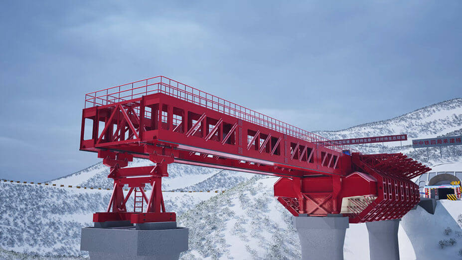 格爾隧道建設用架橋機施工三維動畫視頻-中鐵四局